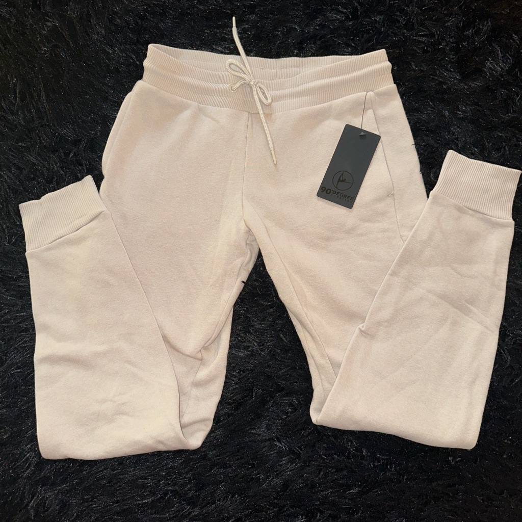 Brand New Womens Small 90 Degree Tan Sweatpants